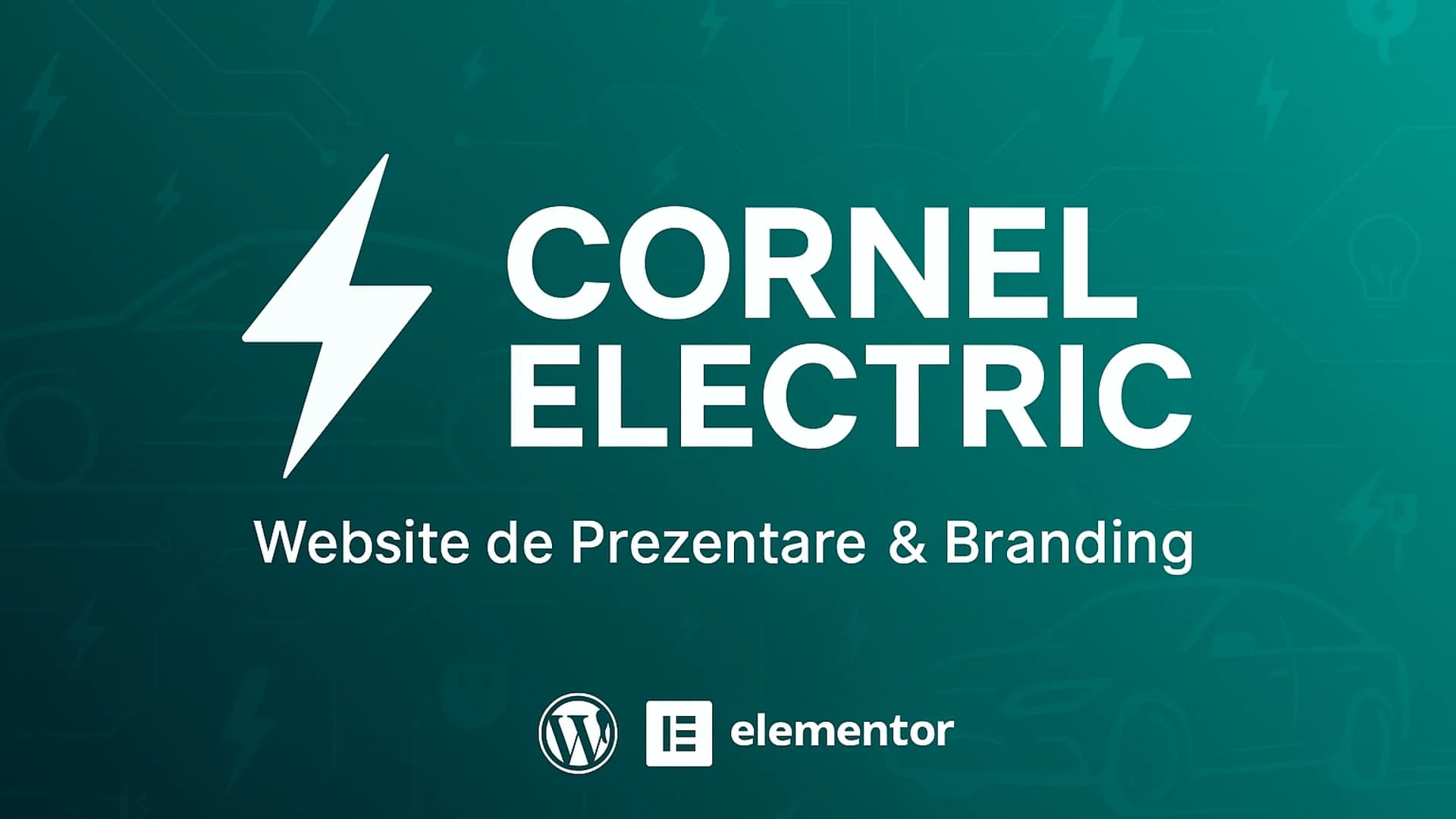 CORNEL ELECTRIC - Website de Prezentare & Branding - Proiect dezvoltare web WordPress realizat de NextJourney Brașov România pentru CORNEL ELECTRIC ONE