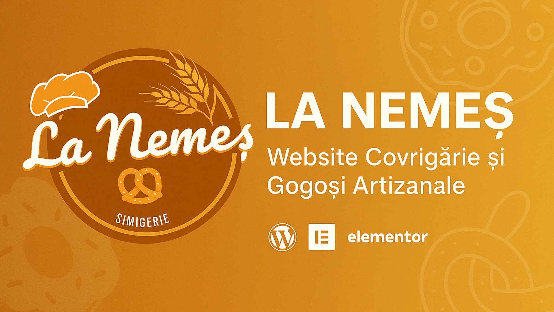 LA NEMES - Website Covrigărie și Gogoși Artizanale - Proiect dezvoltare web WordPress realizat de NextJourney Brașov România pentru LA NEMES Covrigărie
