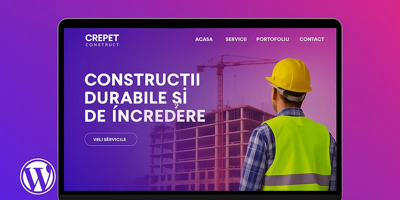 CREPET CONSTRUCT - Website & Brand Design - proiect NextJourney
